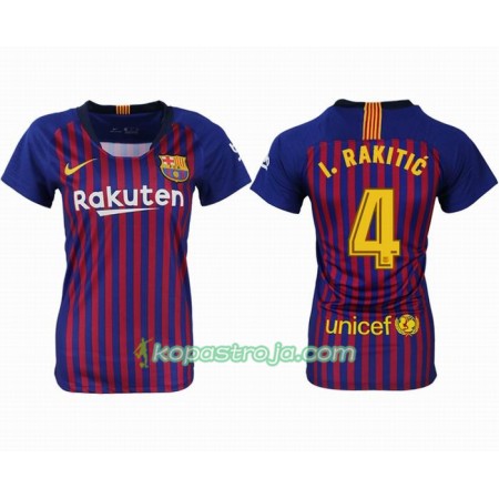 Billiga Fotbollströjor FC Barcelona RAKITIC 4 Dam Hemma tröja 2018/19 Kortärmad